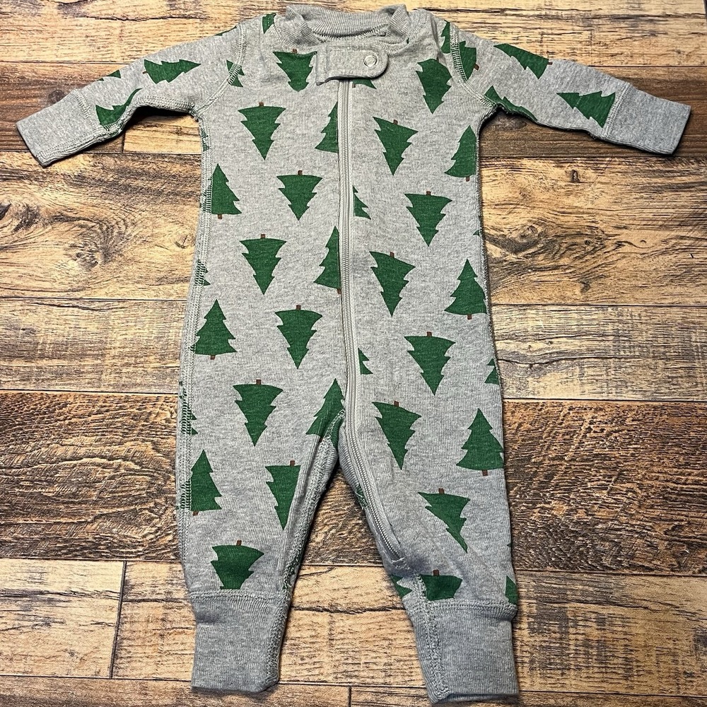 Hanna Andersson Sleeper Unisex Baby 0-3m Organic Cotton Christmas Tree Holidays